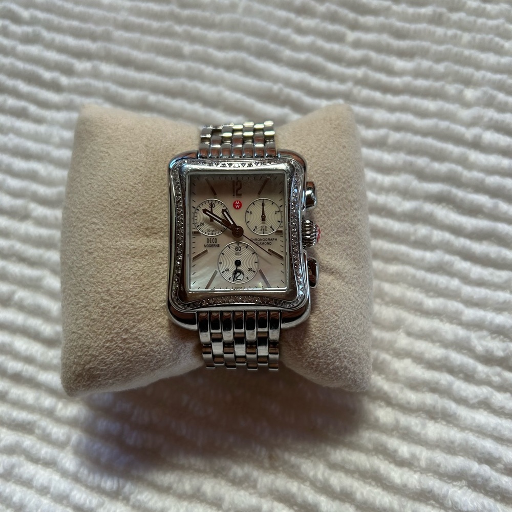 Michele Deco Diamond Bracelet Watch